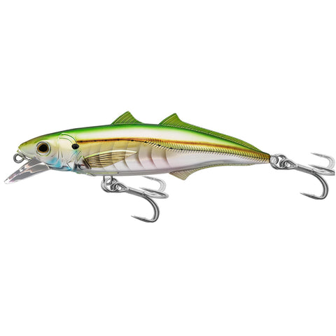 Cigar Minow Jerkbait - Saltwater, 4 1-2", #1-0 Hook, 2'-4' Depth, Pearl-Green