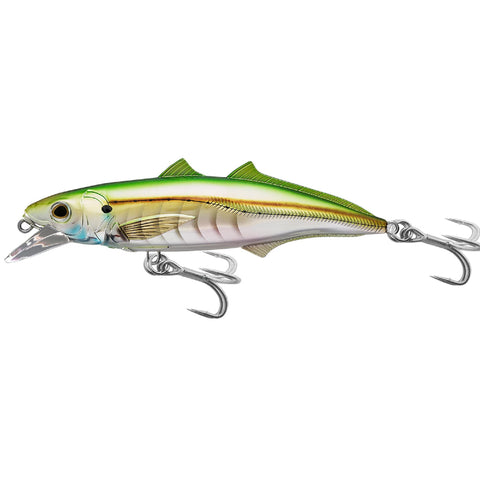 Cigar Minow Jerkbait - Saltwater, 6", #2-0 Hook, 2'-6' Depth, Pearl-Green