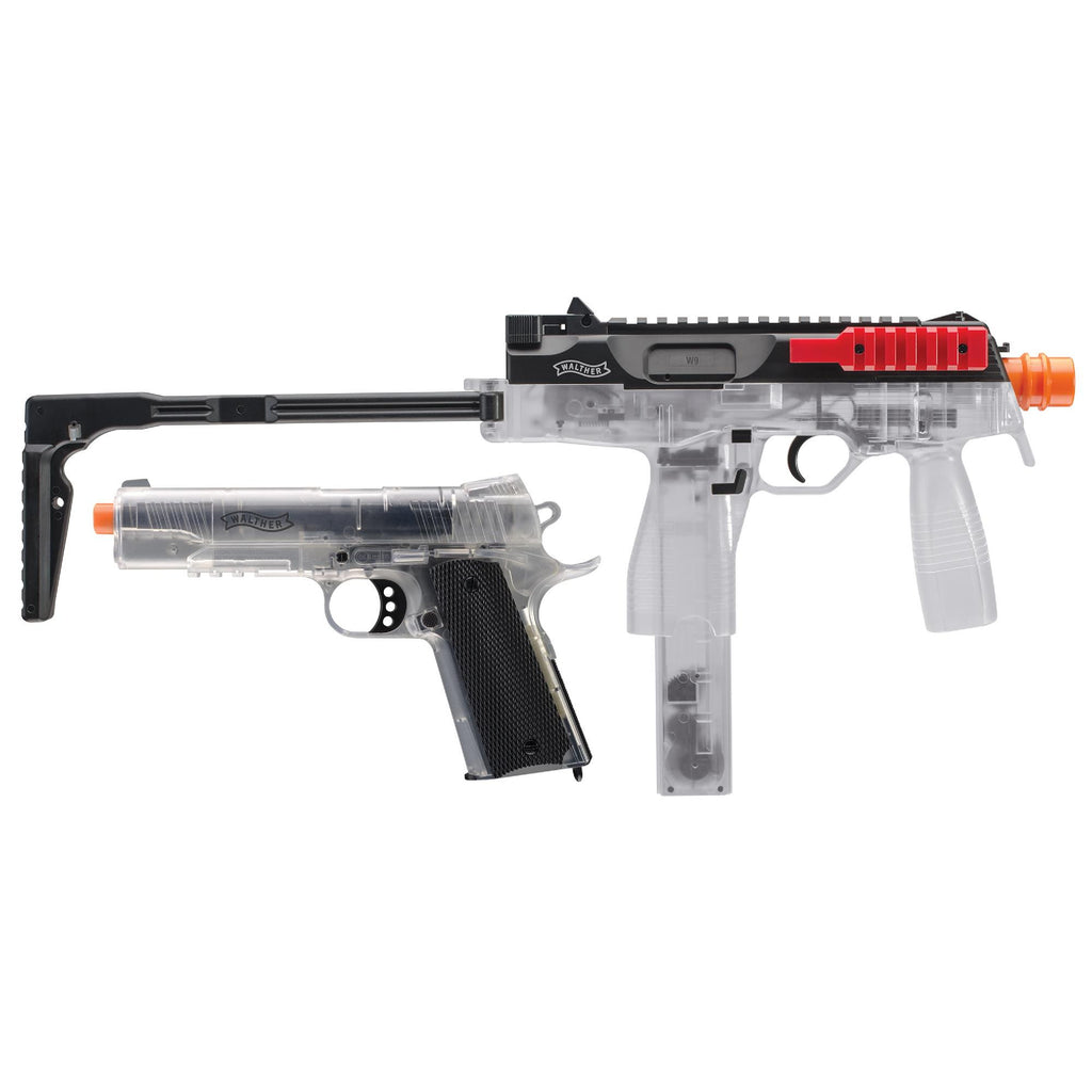 6mm Walther Tactical Airsoft Kit - Clear-Red