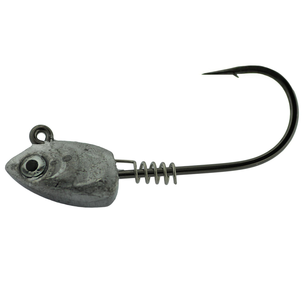 Superline Swim Bait Head Hook - Size 4-0. 3-16 oz, Clear, Per 3