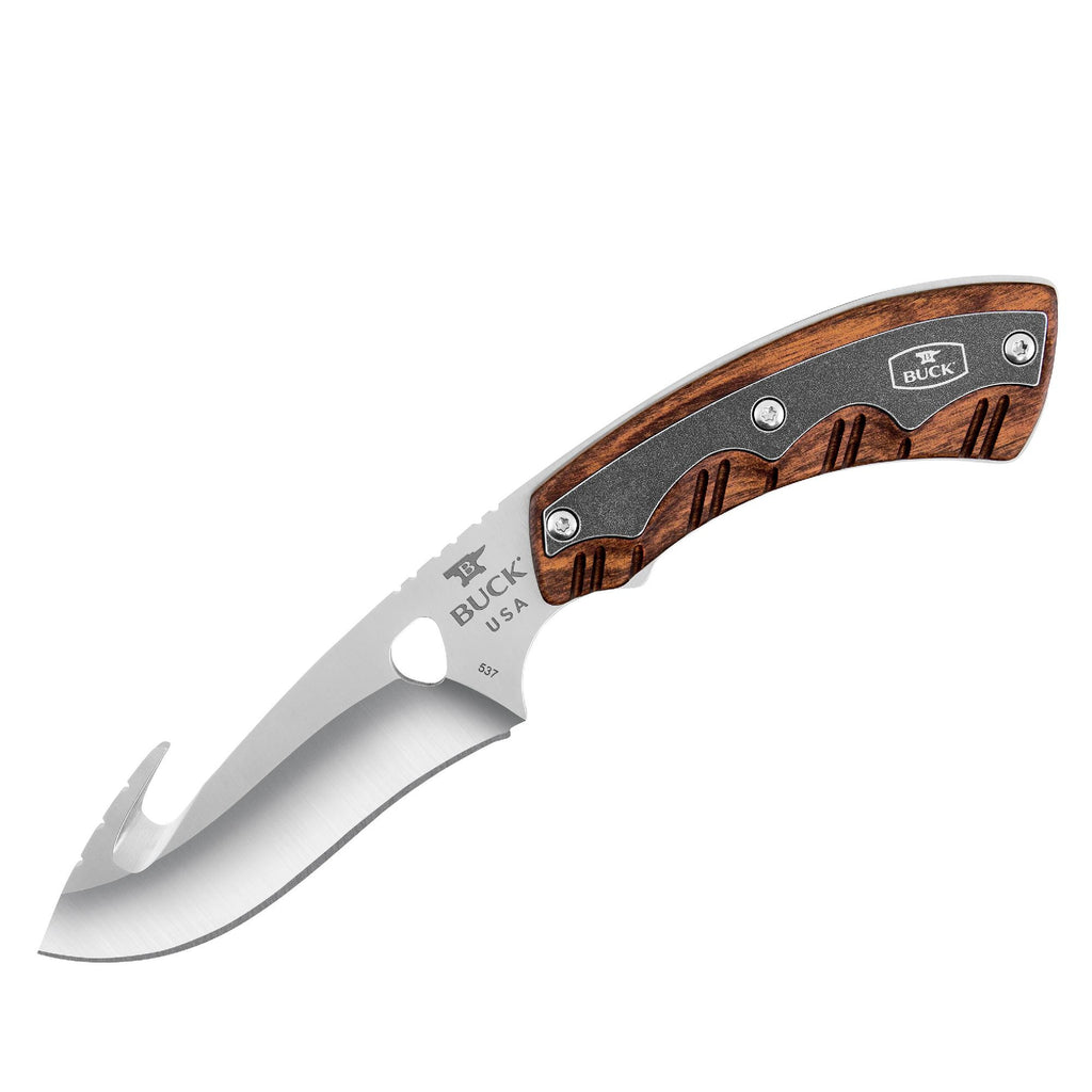 Open Season - Skinner, 4-2" S30V Blade with Guthook, Rosewood Dymondwood Handle, Boxed