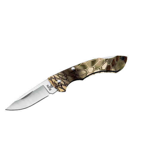 Nano Bantam - 1 7-8" Plain Satin Blade, Kryptek Highlander ETP Handle, Boxed