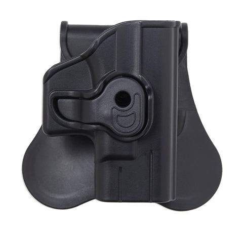 Polymer Holster with Paddle-Belt Loop - Standard 1911 Style Autos upto 5" Barrels, Black