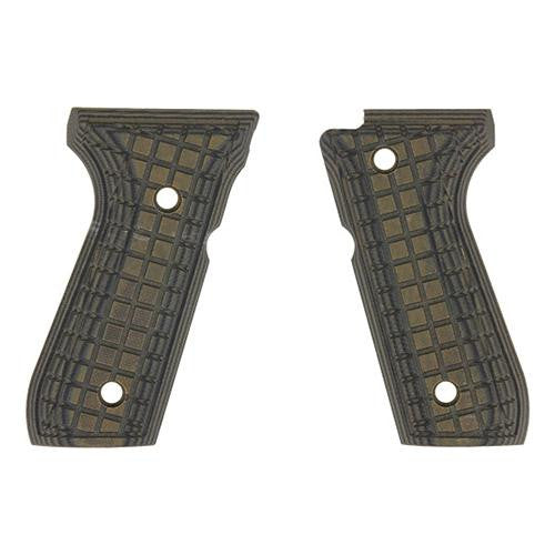 G-10 Tactical Pistol Grips - Beretta 92 FS, Green-Black, Coarse