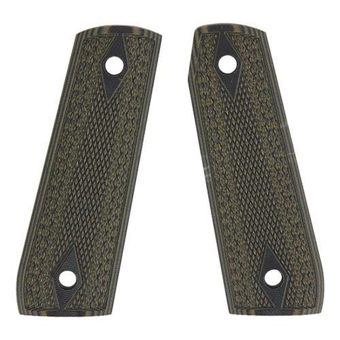 G-10 Tactical Pistol Grips - Ruger 22-45, Green-Black Fine