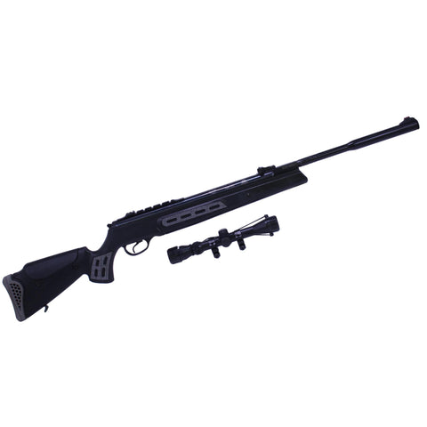 Model 125 Sniper Vortex Quiet Energy Break Barrel Air Rifle - .22 Caliber, 19.60" Barrel, Single Shot, Synthetic Black Stock with 3-9x32mm