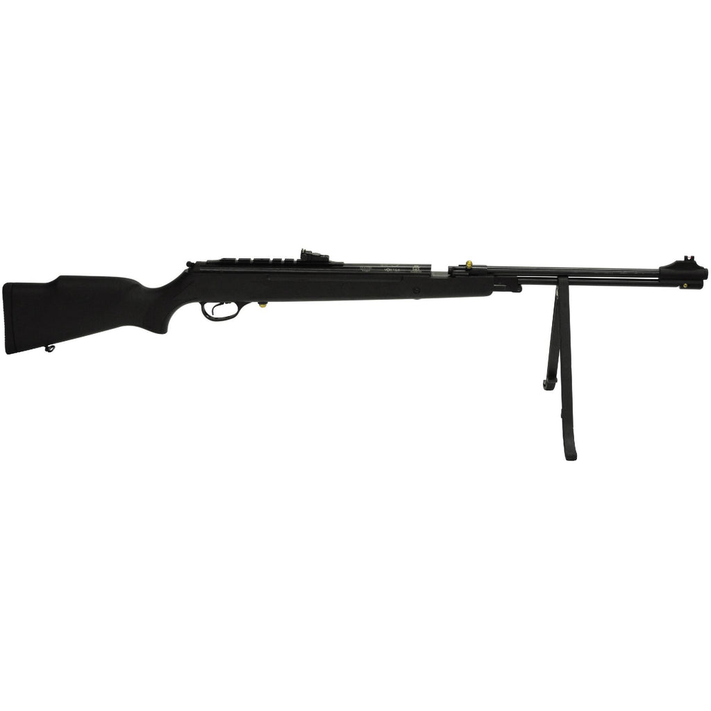 Torpedo 105X Vortex Underlever Air Rifle - .25 Caliber, 17" Barrel, Single Shot, Black Synthetic Stock-Black