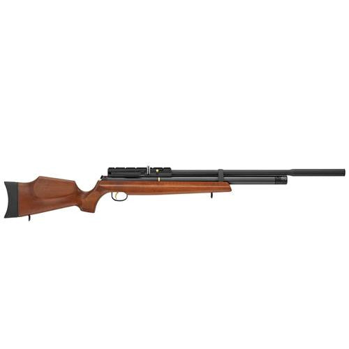 AT44W-10 Quiet Energy PCP Air Rifle - .22 Caliber, 19.40" Barrel, 10 Rounds, Walnut Stock-Black