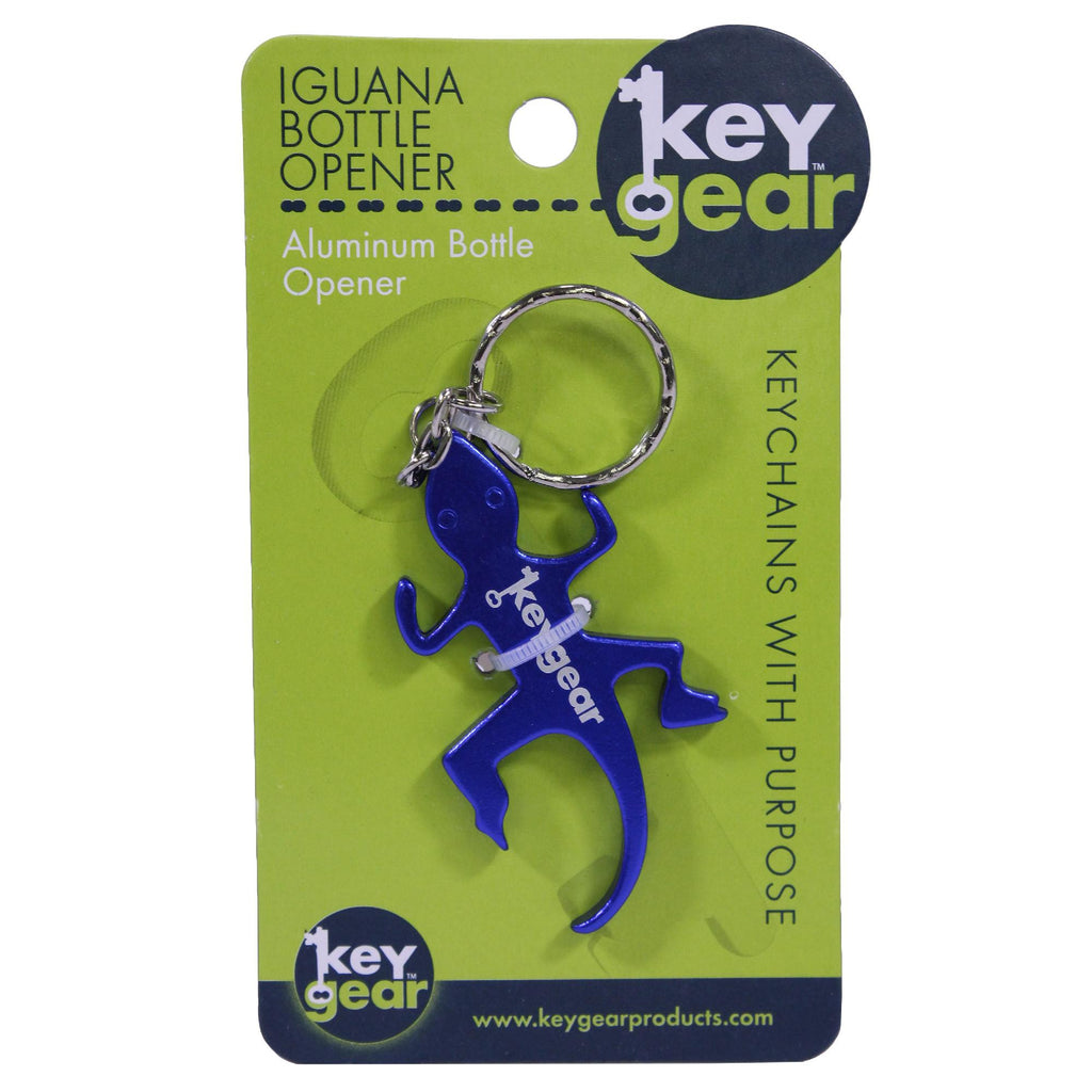 Bottle Opener - Iguana, Blue