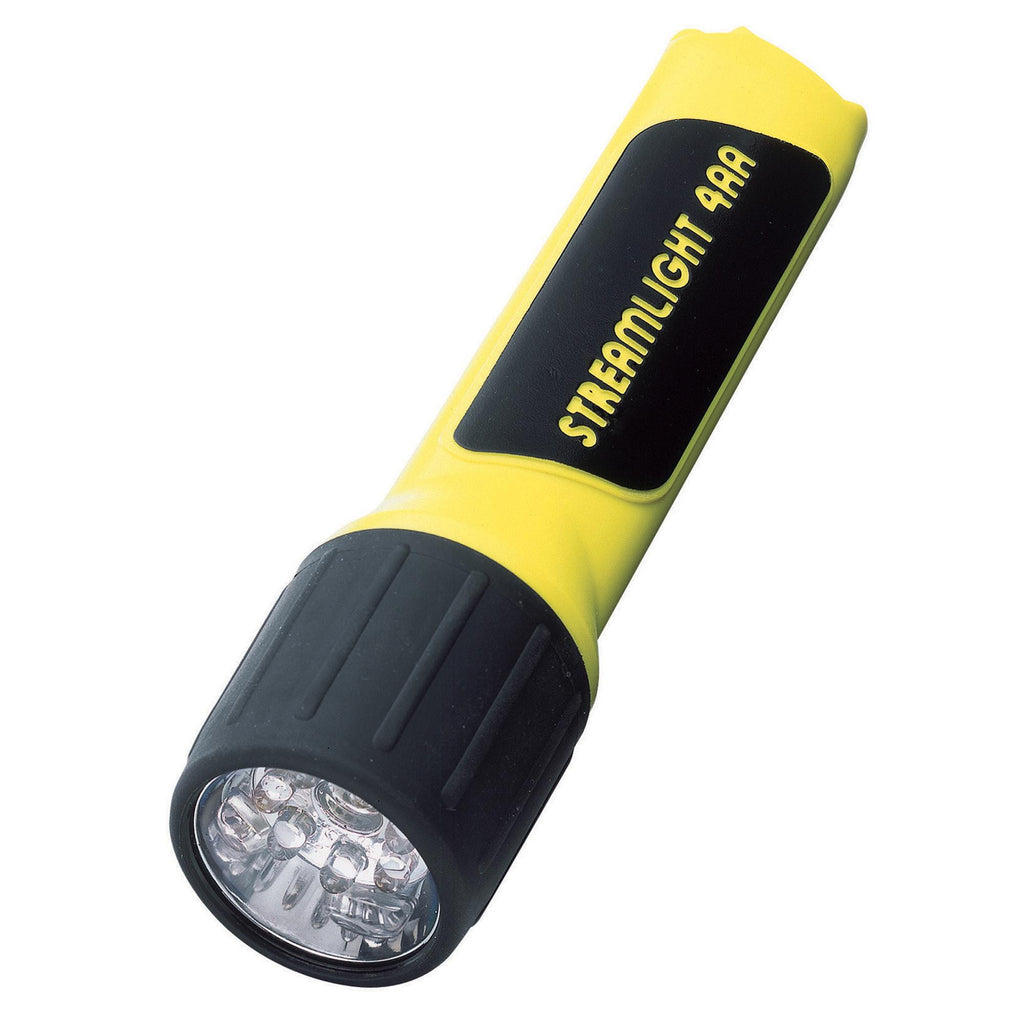 4AA LED - Flashlight With Batteries, Yellow (Clam Pack)