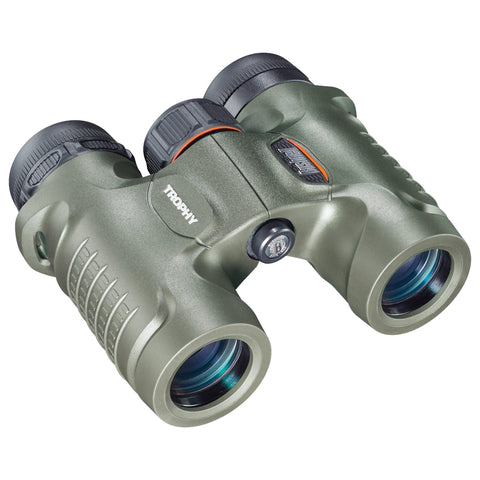 Trophy Binoculars - 10x28mm, Green Roof Prism