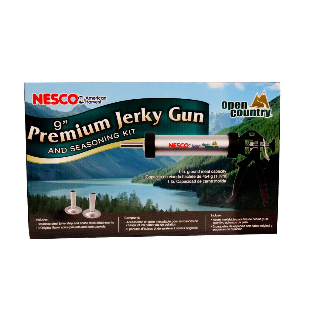 Aluminum Jerky Gun with Tips - 9"