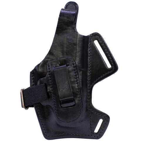 Fast Draw 5 Way Leather Shoulder Holster - H&K P2000, Black, Right Hand