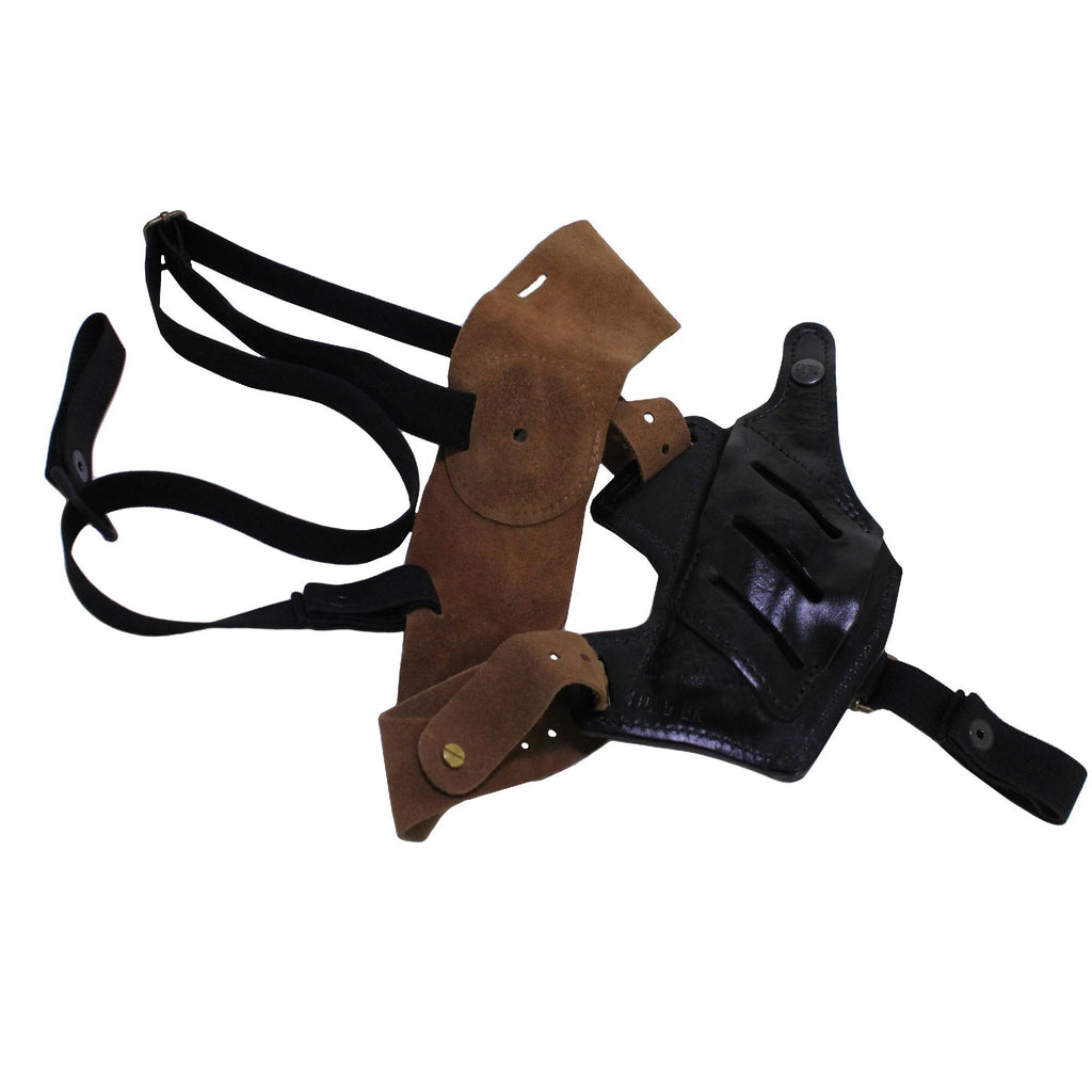 Fast Draw 5 Way Leather Shoulder Holster - Glock 30, Right Hand, Black