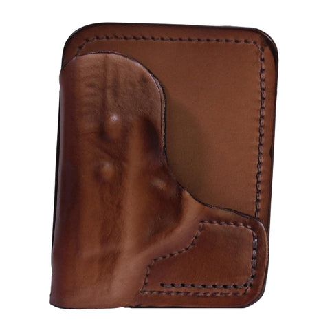 Back Pocket Leather Holster - Taurus TCP, Brown, Right Hand