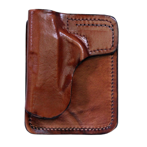 Back Pocket Leather Holster - Taurus TCP, Brown, Left Hand