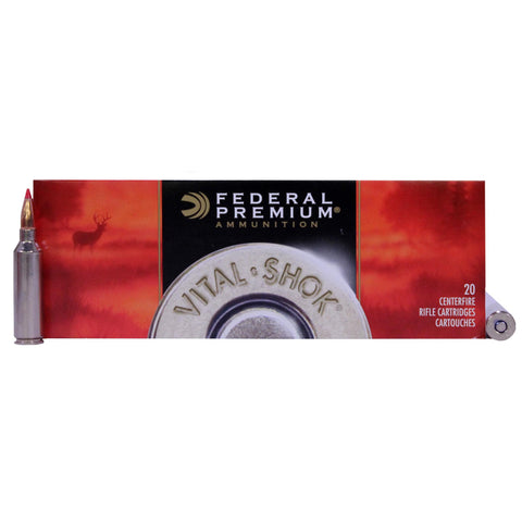 7mm Winchester Short Magnum - Premium Vital-Shok, 140 Grains, Nosler Ballistic Tip, Per 20