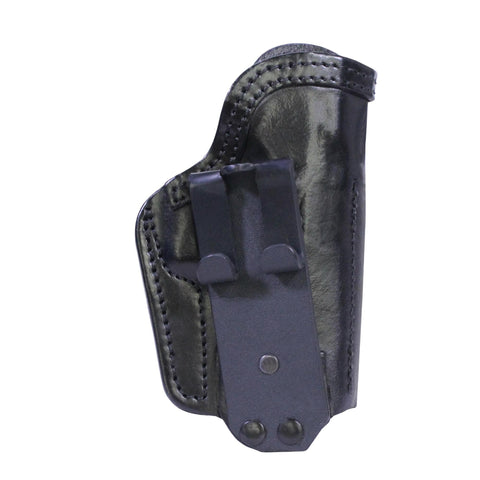 Inner Waistband Tuckable Leather Holster - Jericho-Baby Eagle Steel Full Size, Black, Right Hand