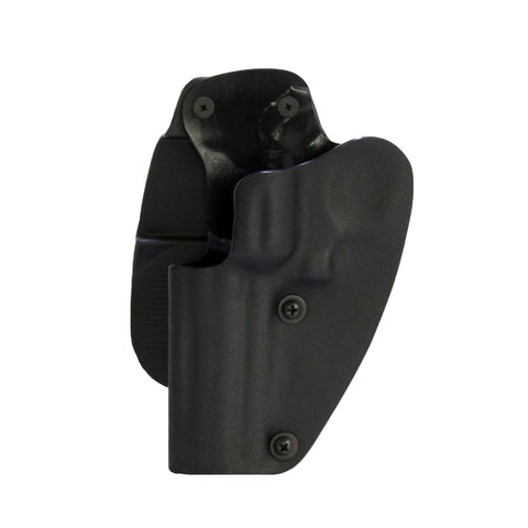 Open Top Kydex Holster - .357 Revolver with 4" Barrel, Black, Left Hand