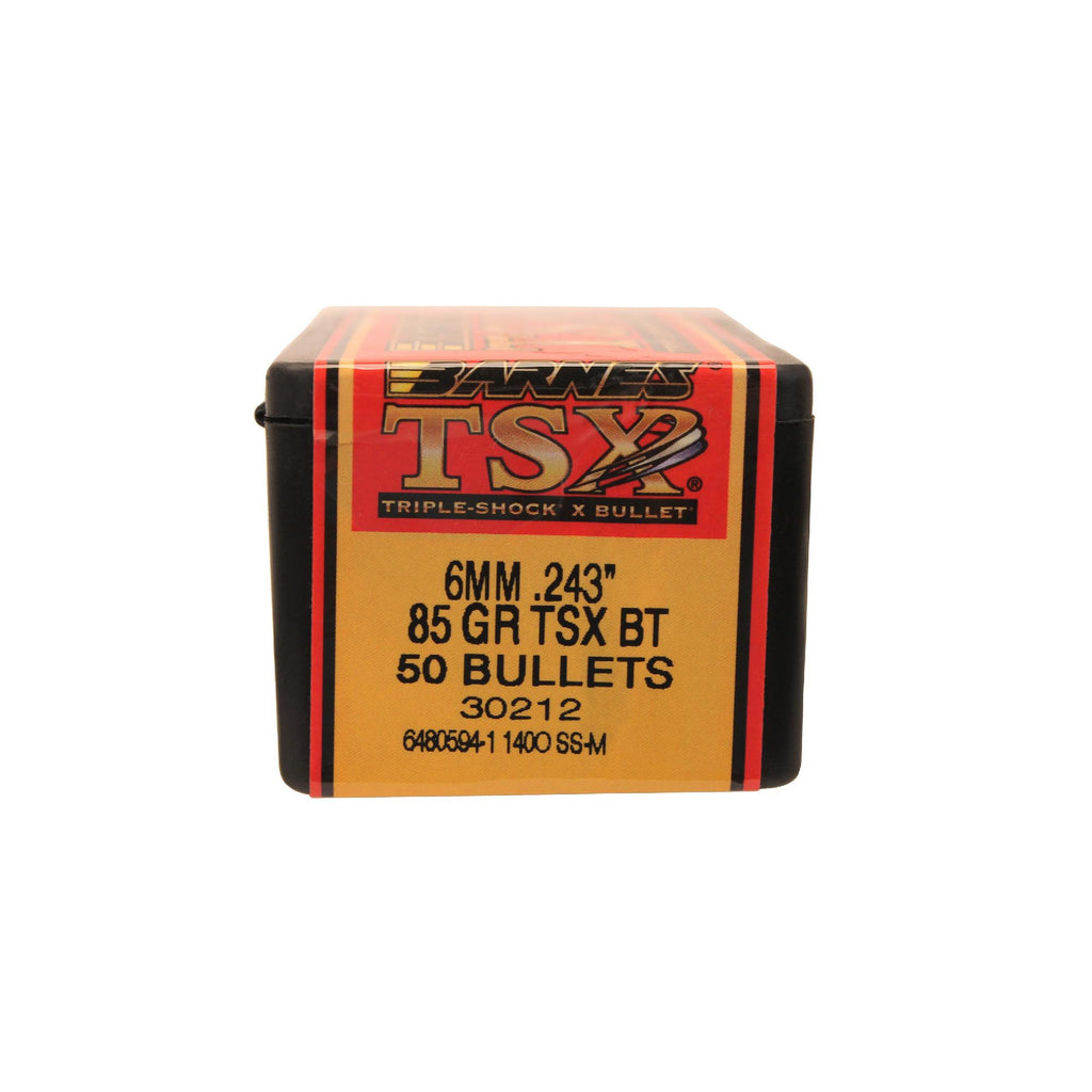 243 Caliber-6mm Bullets - Triple-Shock X, 85 Grains, Hollow Point Boat Tail Lead-Free, Per 50