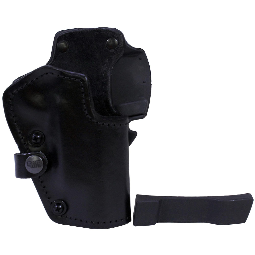 3 Layer Synthetic Leather Belt Holster - 1911 Colt Government with 5" Barrel, Black, Right Hand