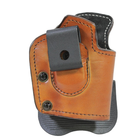 Inside Outside Multi Function Leather Holster - Sig Sauer P229, Ambidextrous , Brown with Suede Lining