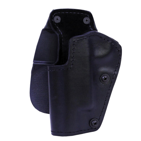 3 Layer Synthetic Leather Paddle Holster - 1911 Colt Government with 5" Barrel, Black, Left Hand