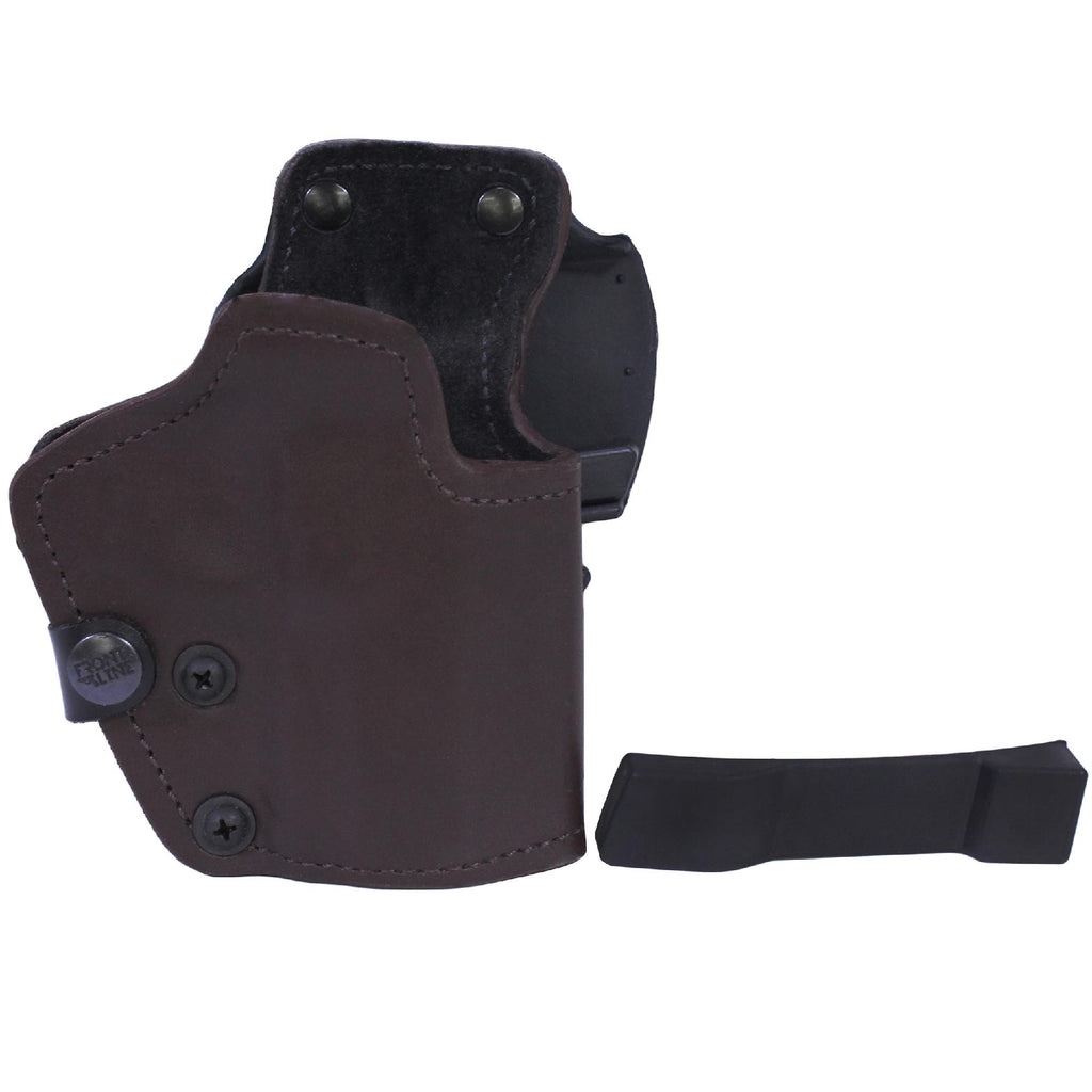 3 Layer Synthetic Leather Belt Holster - Walther PPX, Brown, Right Hand