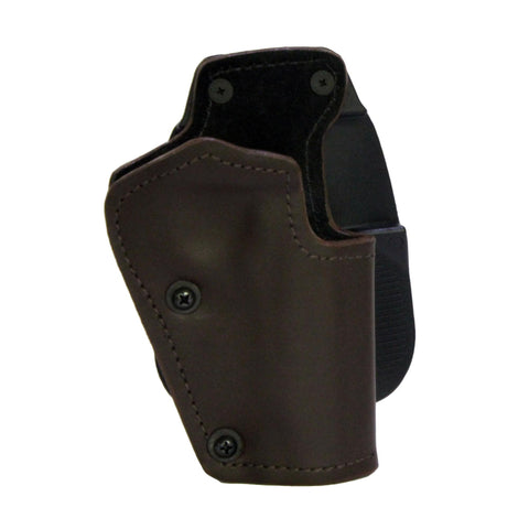 3 Layer Synthetic Leather Paddle Holster - Taurus 24-7 OSS, Brown, Right Hand