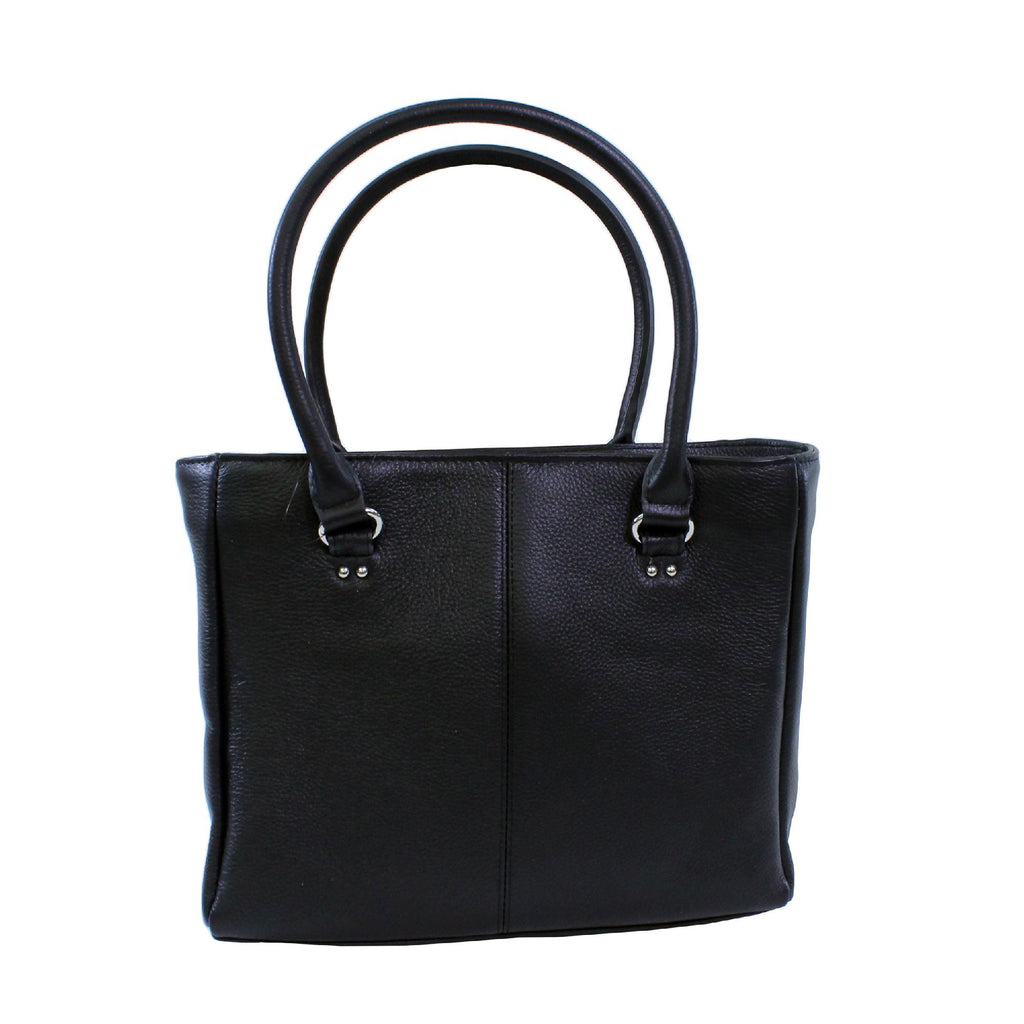 Traditional Open-Top Tote - Black