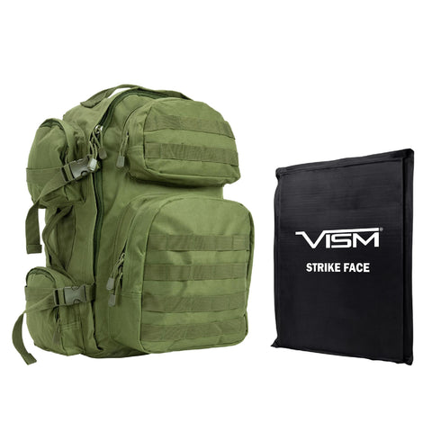 Tactical Backpack with 10" x 12" Square Panels - Green