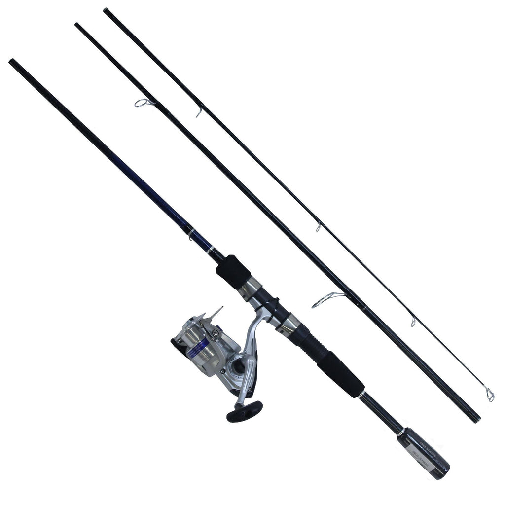 D-Shock Freshwater Spinning Combo - 2 Bearings, 6'6" 3 Piece Rod, Medium Power