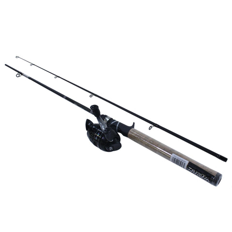 D-Turbo Spincast PMC Combo - 4.3:1 Gear Ratio, 6' Length, 2pc Rod, 8-16 lb Line Rating, Medium Power