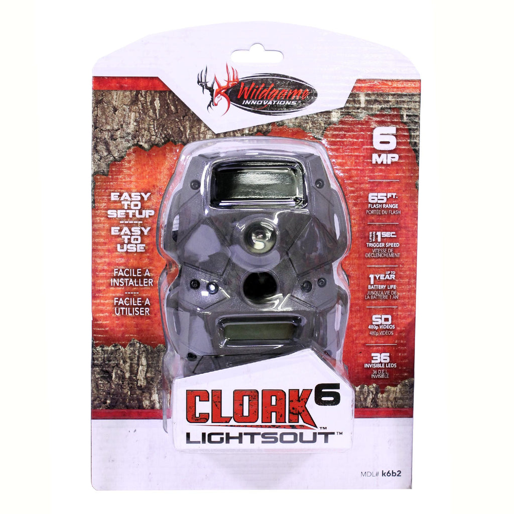 Cloak 6 Lightsout Scouting Camera, 6 MP, Black