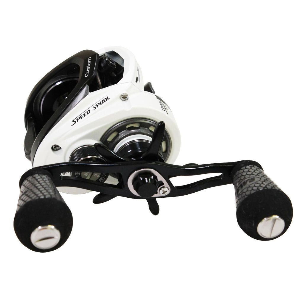 Custom Speed Spool MSB Casting Reel - 7.5:1 Gear Ratio, 10 Bearings, 14 lb Max Drag, Right Hand