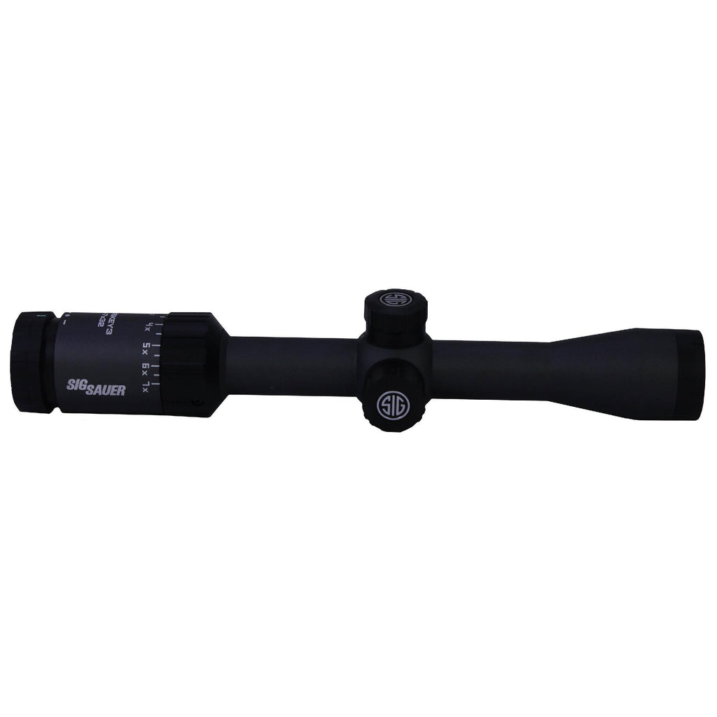 Whiskey3 SFP Hunting Riflescope - 3-9x40mm, 1" Main Tube, Illuminated QuadPlex Wire Reticle, Black