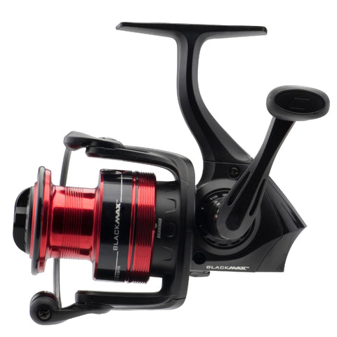 Black Max Spinning Reel - 5, 5.2:1 Gear Ratio, 6 Bearings, 20 1-2" Retrieve Rate, Ambidextrous, Boxed