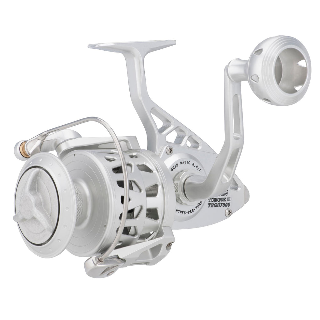 Torque II Spinning Reel - 9500S, 5.1:1 Gear Ratio, 50" Retrieve Rate, 60 lb Max Drag, Ambidextrous