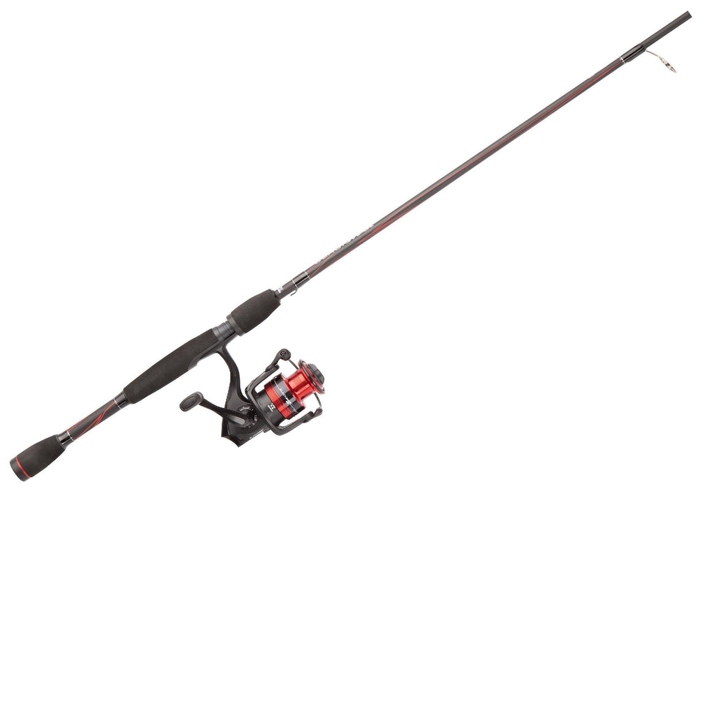 Black Max Spinning Combo - 20, 5.1:1 Gear Ratio, 6' Length, 1 Piece Rod, 6-12 lb Line Rate, Medium Power