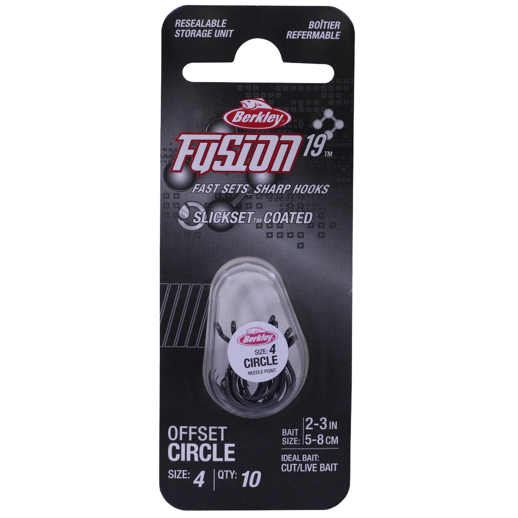 Fusion19 Circle Hooks - Size 4 Hook, Smoke Satin, Per 10