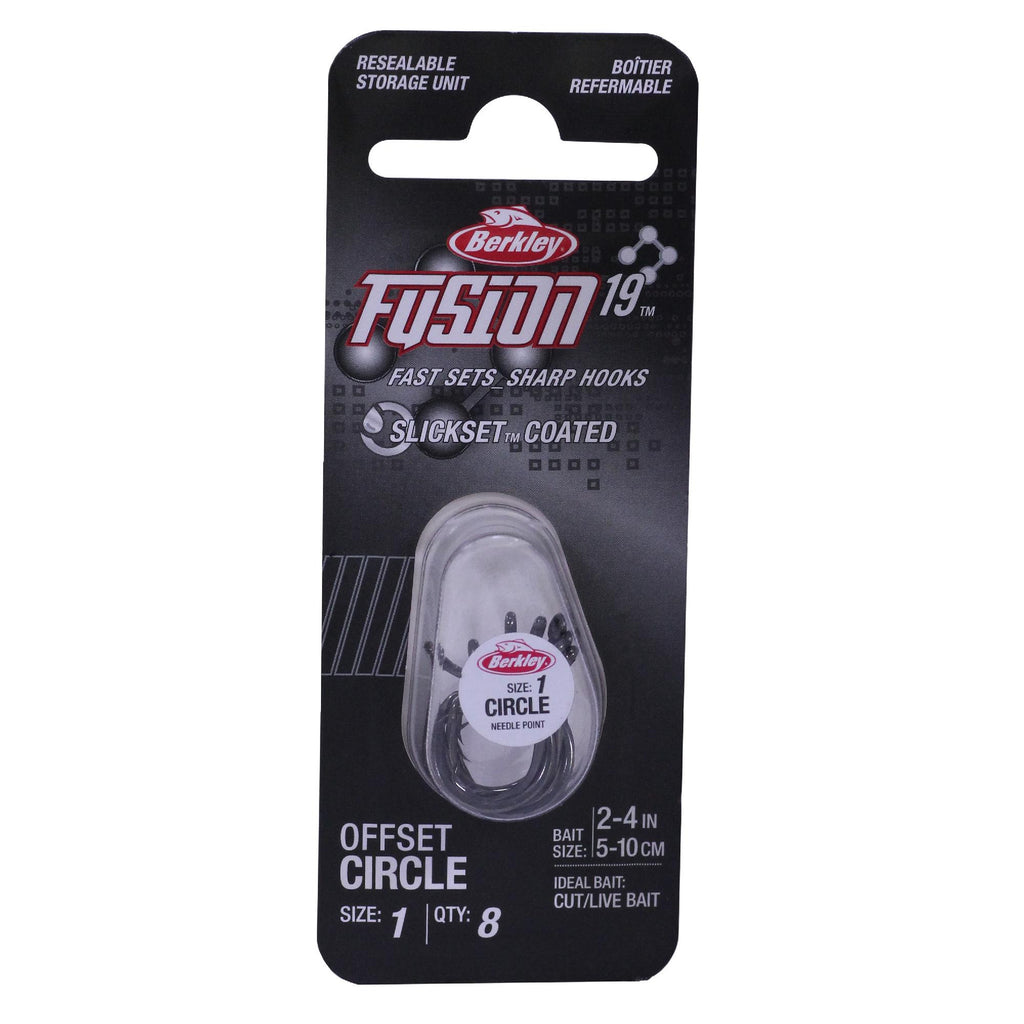 Fusion19 Circle Hooks - Size 1 Hook, Smoke Satin, Per 8