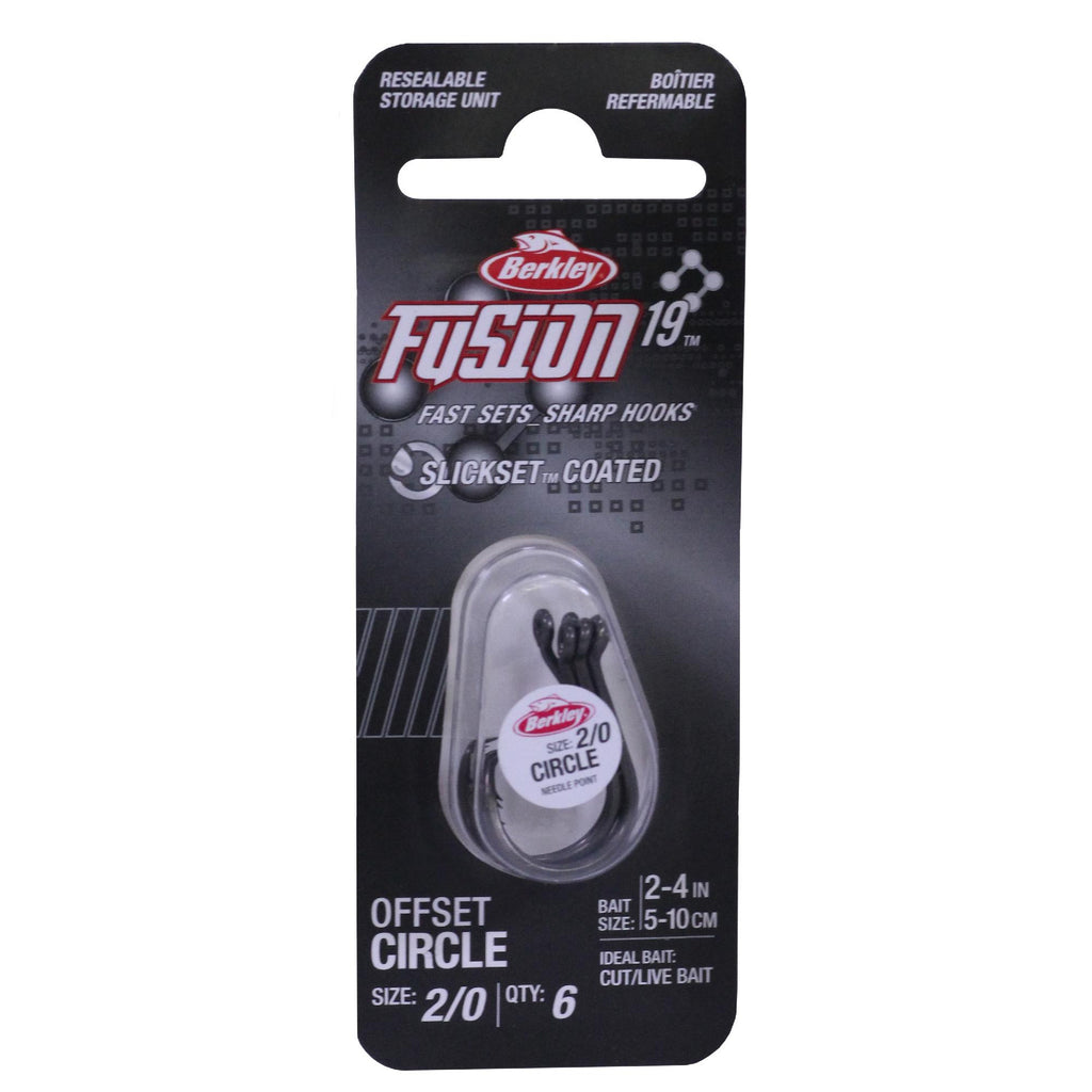 Fusion19 Circle Hooks - Size 2-0 Hook, Smoke Satin, Per 6