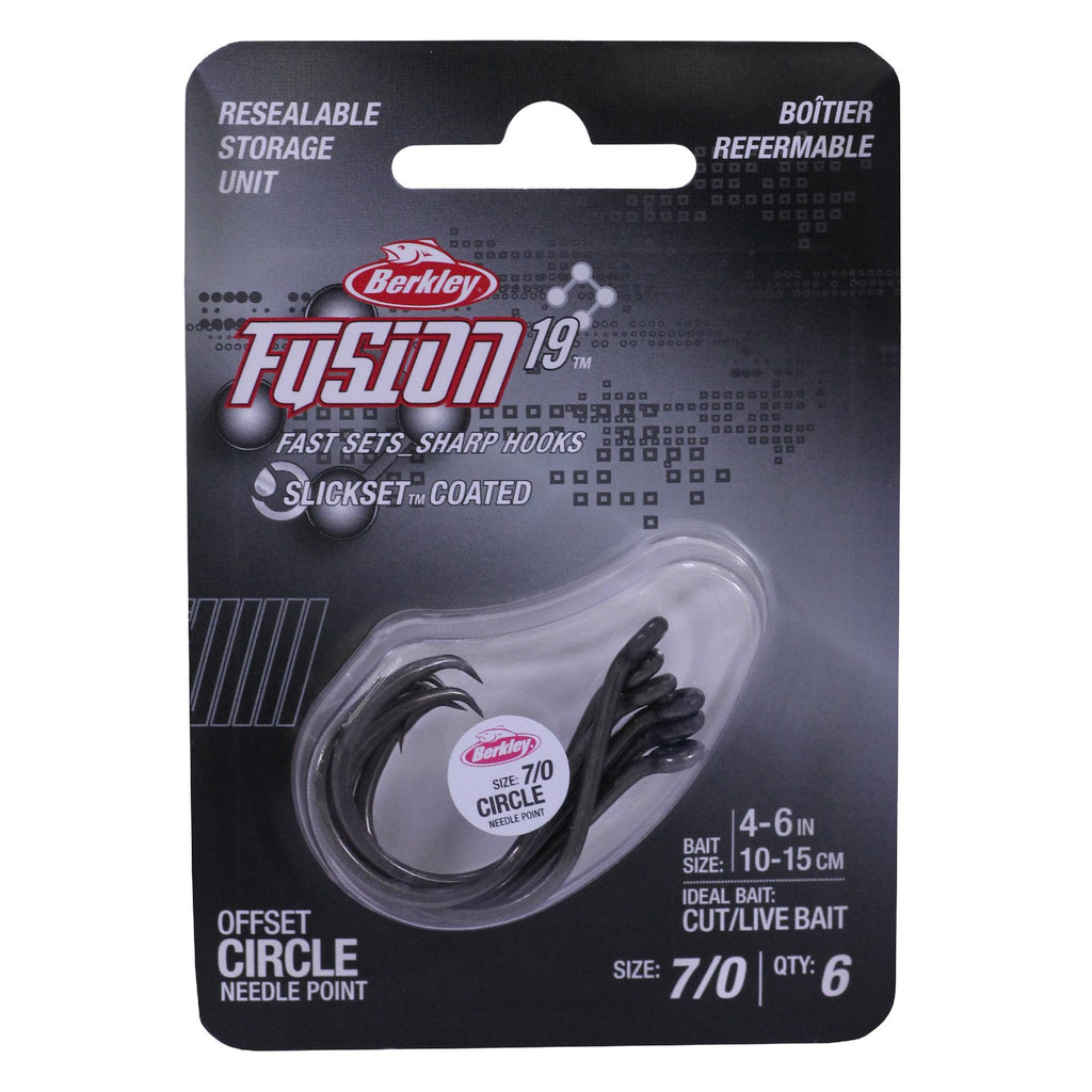 Fusion19 Circle Hooks - Size 7-0 Hook, Smoke Satin, Per 6