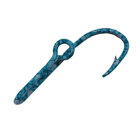 Hat-Tie Clasp-on Clip Strip Hook, Flats Blue