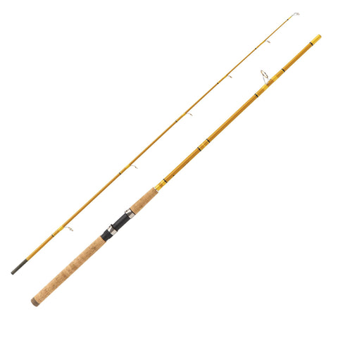 Crafted Glass Spinning Rod - 6' Length, 2 Piece, Gold Glass, Medium Heavy