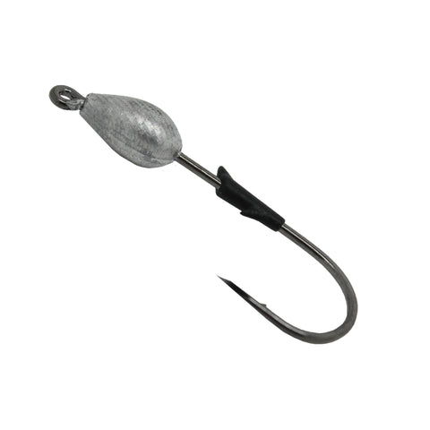 TroKar SwimBait Head - Size 1-4 oz, Black Chrome Hook, Lead