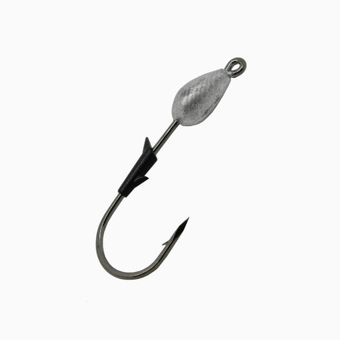 TroKar SwimBait Head - Size 3-16 oz., Block Chrome Hook, Lead