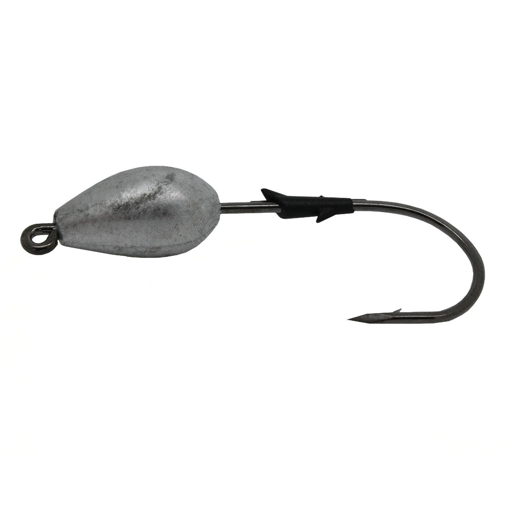 TroKar Swimbait Head - 3-4 oz, Black Chrome Hook, Lead