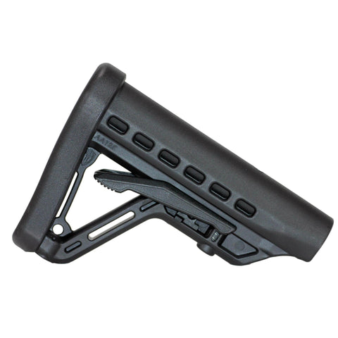 Archangel Low Profile AR15 Buttstock, Commercial Tube, Black Polymer