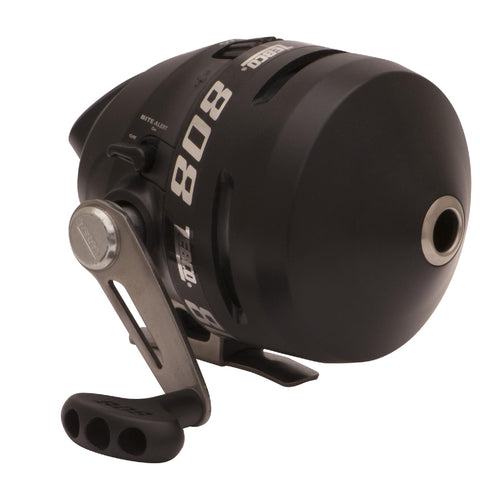 808 Bite Alert Spincast Reel - 2.6:1 Gear Ratio, 19" Retrieve Rate, Right Hand, Clam Package